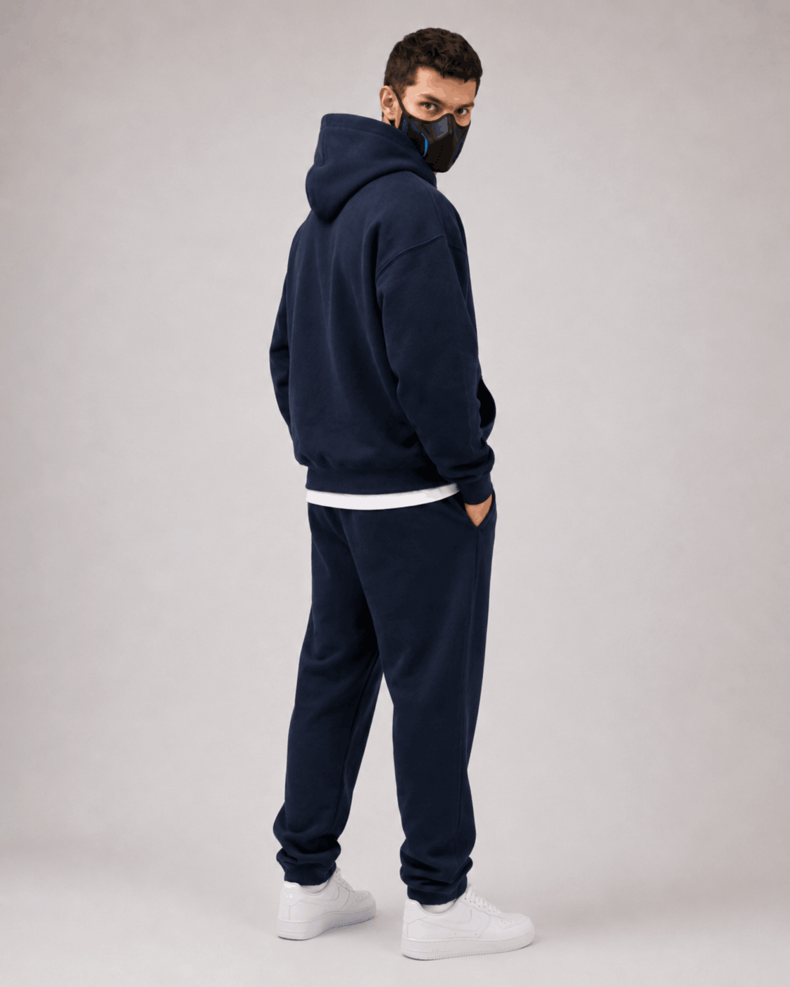 Navy Blue Essential Hoodie