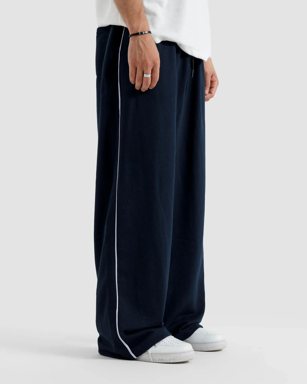 Baggy Fit Trouser With Piping Detail